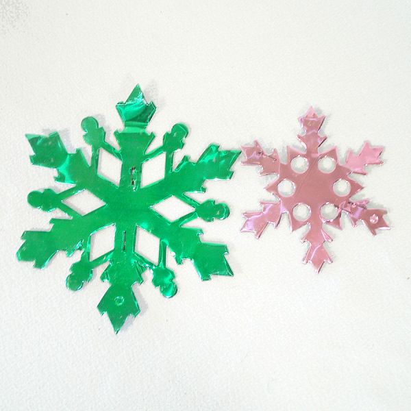 Lot 15 Metallic Foil 3D Fold-Out Snowflake Christmas Decorations #2
