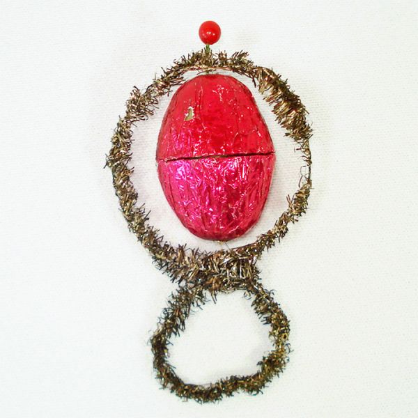 Foil Tinsel 1930s Christmas Candy Container Ornament And More Clearance #3
