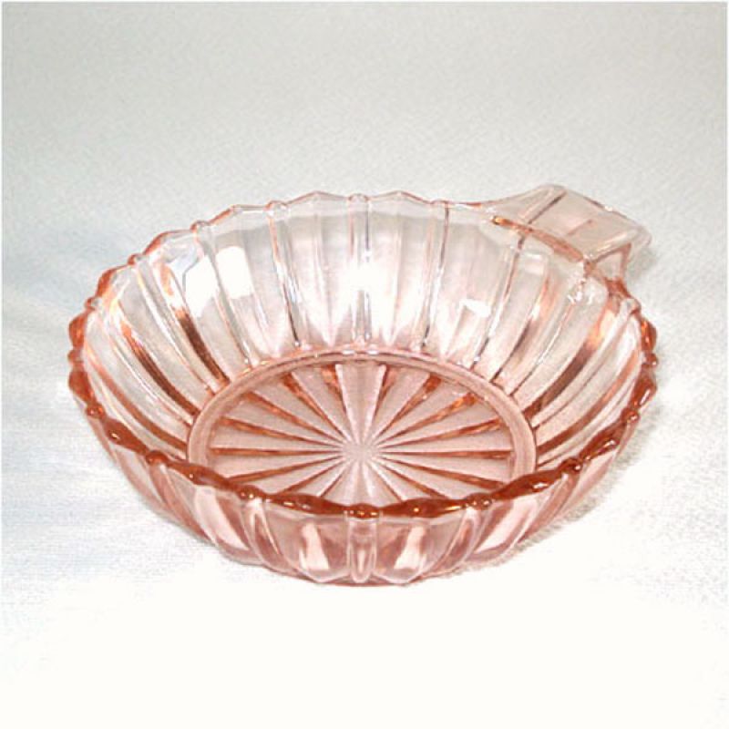 glass depression pink bowl fortune hocking handled dessert coppertonlane