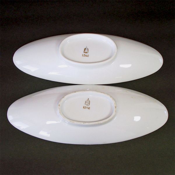 Arnart Fragonard Romantic Scenes Porcelain Celery Dishes Clearance #3