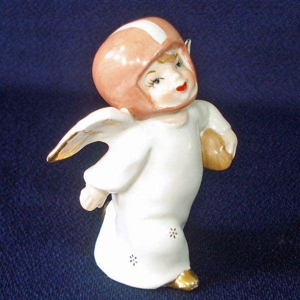 1950s Little Boy Football Player Angel Figurine