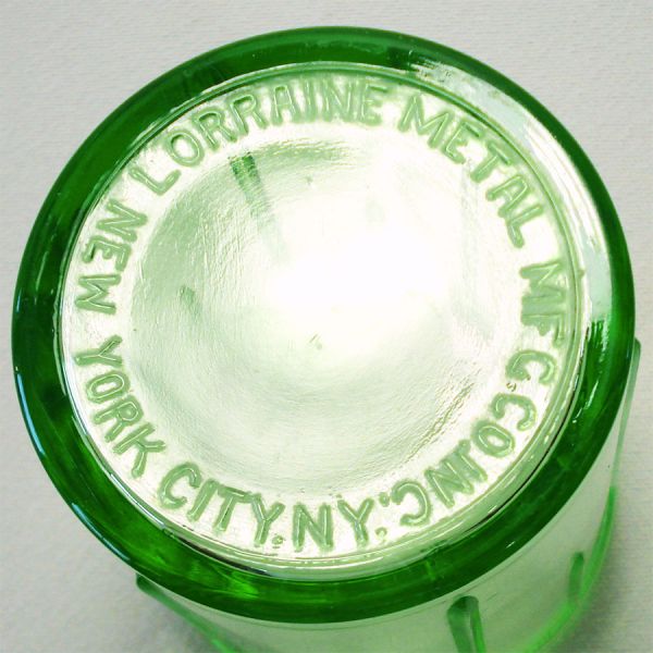 1930s Uranium Green Glass Chopper Jar #2