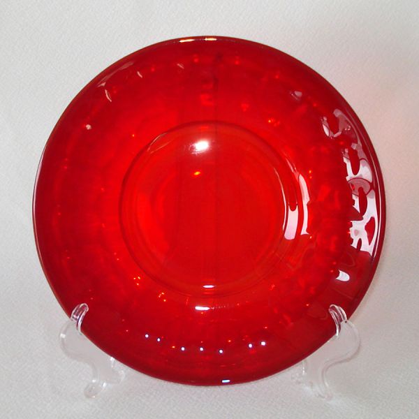 Viking Ruby Georgian Glass Luncheon Plate Clearance #3