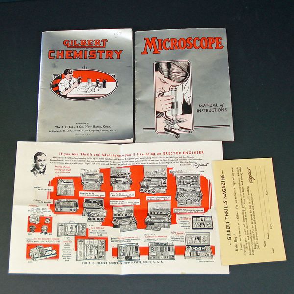Gilbert 1936 Micro Chemistry Set With Microscope #10