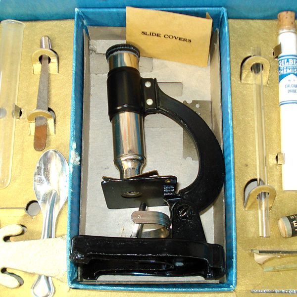 Gilbert 1936 Micro Chemistry Set With Microscope #4