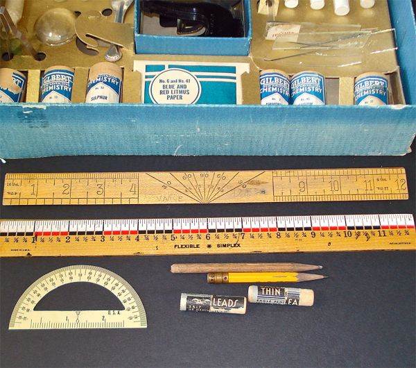 Gilbert 1936 Micro Chemistry Set With Microscope #9