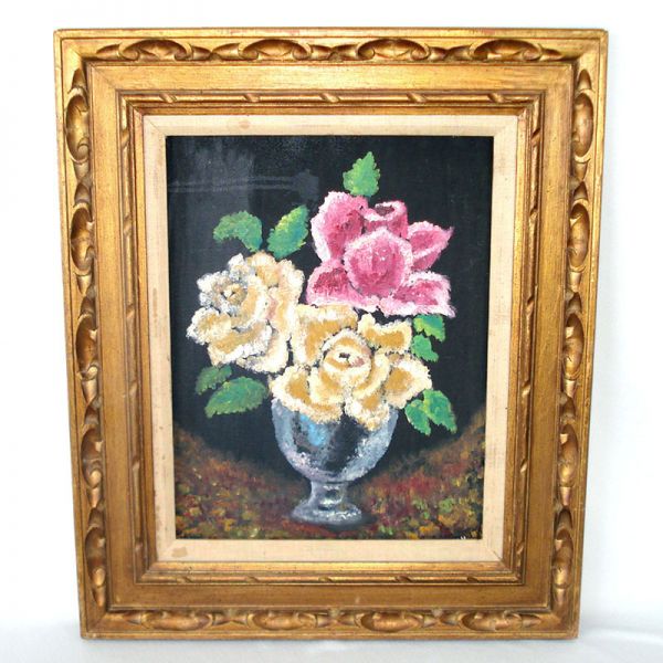 Carved Wood Gilt Picture Frame 22 by 26 Inches