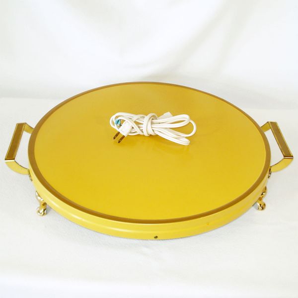 Guild Electric Harvest Gold 17 Inch Food Warmer Tray in Box