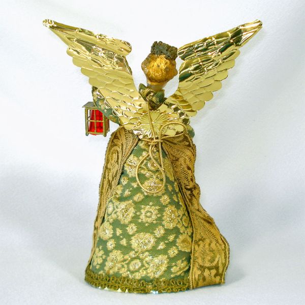 Koestel Wax Angel With Lantern Christmas Tree Topper Figurine #2