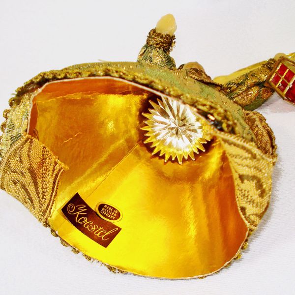 Koestel Wax Angel With Lantern Christmas Tree Topper Figurine #3