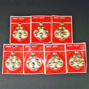 72 Gold Shiny Brite Christmas Jingle Bells Unused Clearance