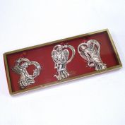 Box 3 Gorham Silverplate Angel Christmas Ornaments Clearance
