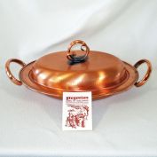 Gregorian Copper Covered Serving Dish Casserole Glass Insert