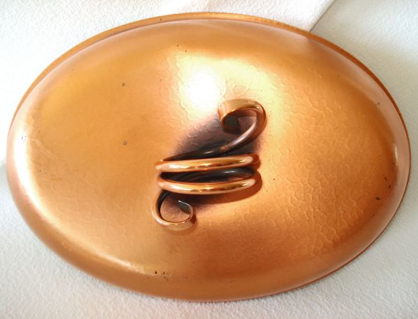 Gregorian Copper Covered Serving Dish Casserole Glass Insert #5