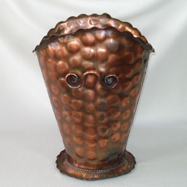 Gregorian Copper Umbrella Stand Kindling Holder #2