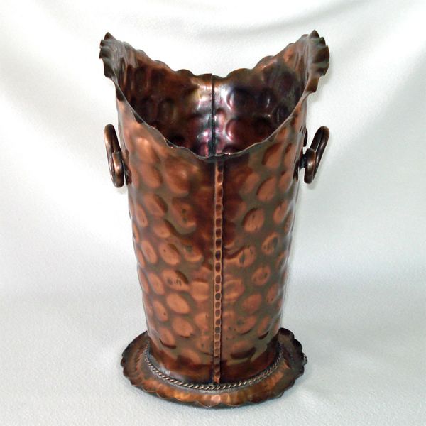 Gregorian Copper Umbrella Stand Kindling Holder #3