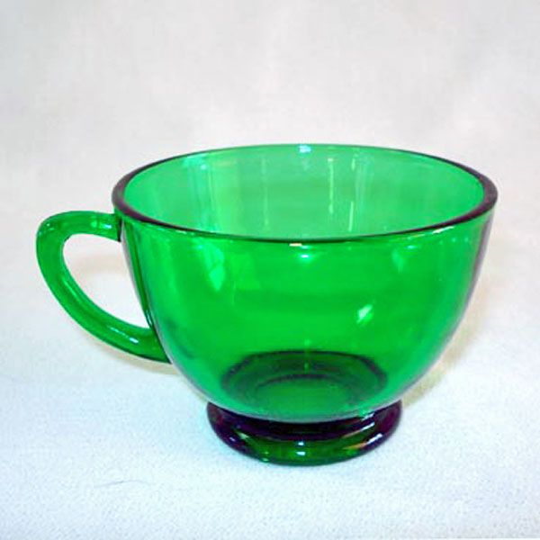 Anchor Hocking Forest Green Punch Cups #1
