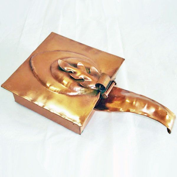 Gregorian Copper Square Silent Butler Leaf Design Clearance