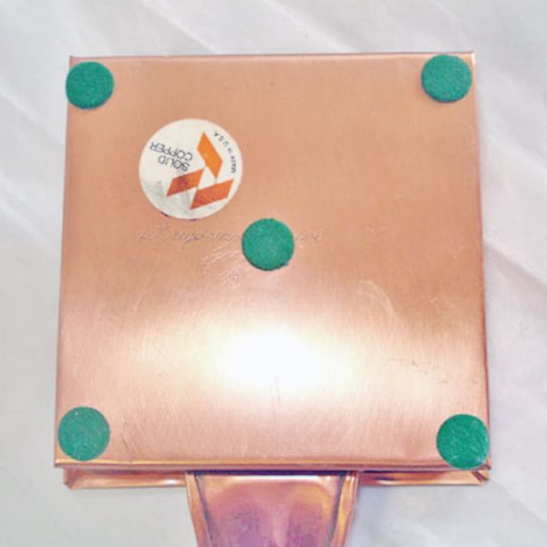 Gregorian Copper Square Silent Butler Leaf Design #4