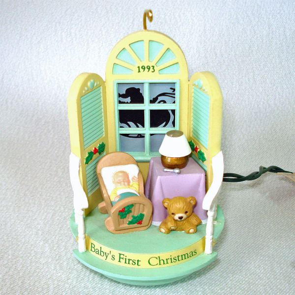 Hallmark 1993 Baby's First Christmas Ornament Magic Light Music #2