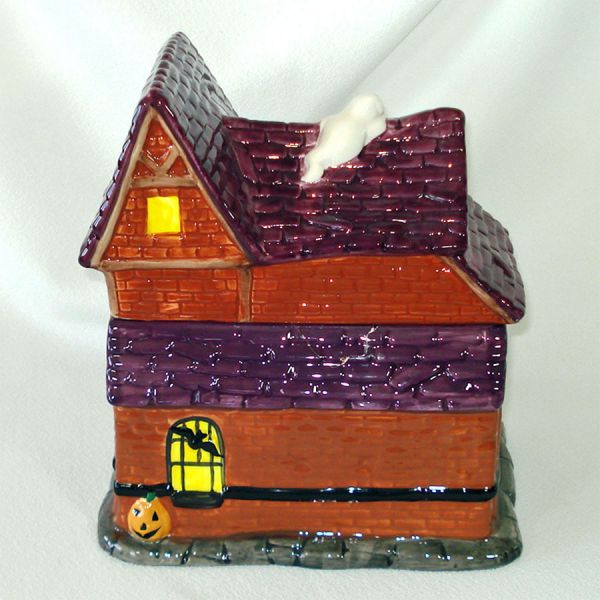 Spooky Station Halloween Haunted House Cookie Jar #4