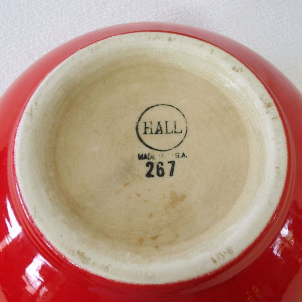 Hall Chinese Red Deco 2 Quart Mixing Bowl #4