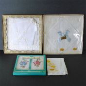 Vintage Ladies Hankies 3 Boxed Sets