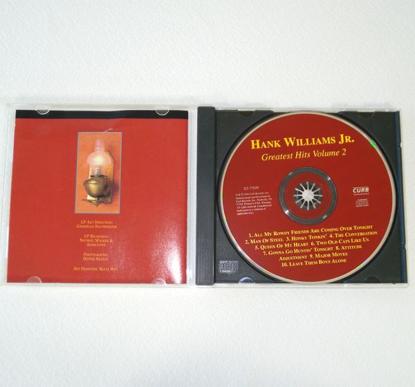 Hank Williams Jr Greatest Hits Volume 2 CD #3