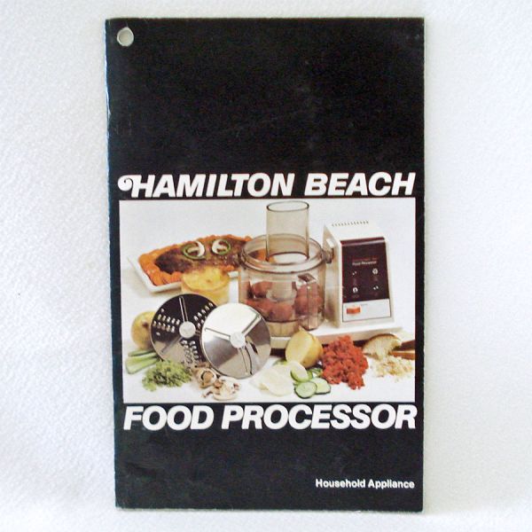 Hamilton Beach Food Processor Instruction Manual Model 707