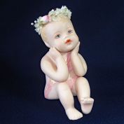 Bisque Porcelain Baby Girl Figurine Hamilton Collection Clearance