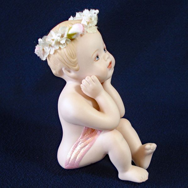 Bisque Porcelain Baby Girl Figurine Hamilton Collection Clearance #2
