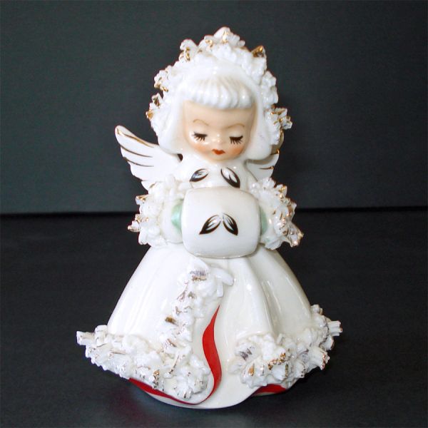 Holt Howard Ermine Angel Christmas Candle Holder #2