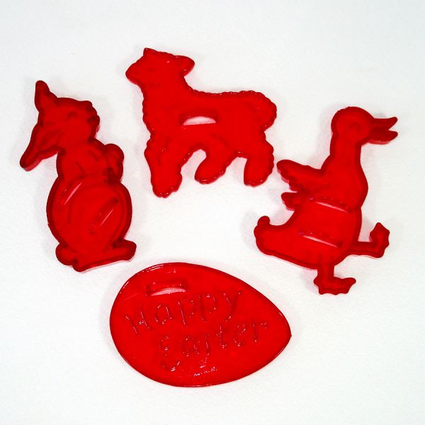 HRM Red Plastic Holiday Cookie Cutters #4