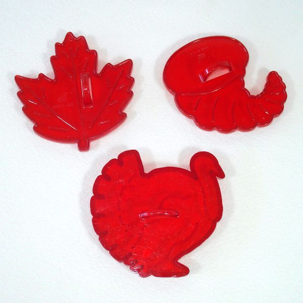 HRM Red Plastic Holiday Cookie Cutters #5