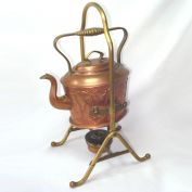 Antique German Jugendstil Copper Spirit Kettle Clearance
