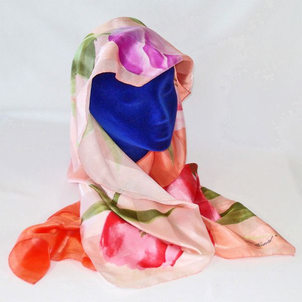 Colorful Tulips Holland Silk Scarf
