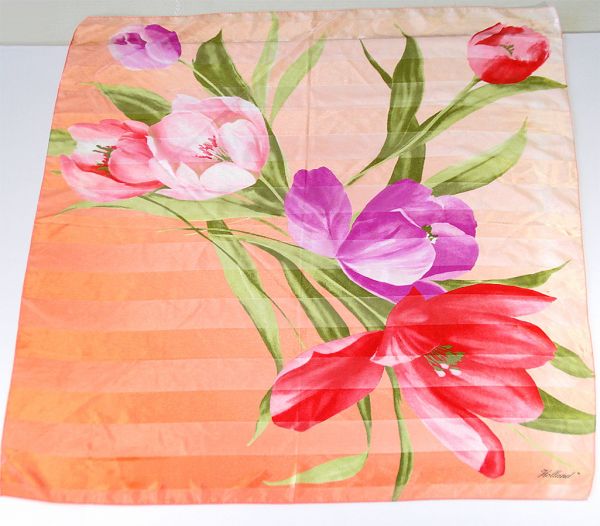 Colorful Tulips Holland Silk Scarf #3