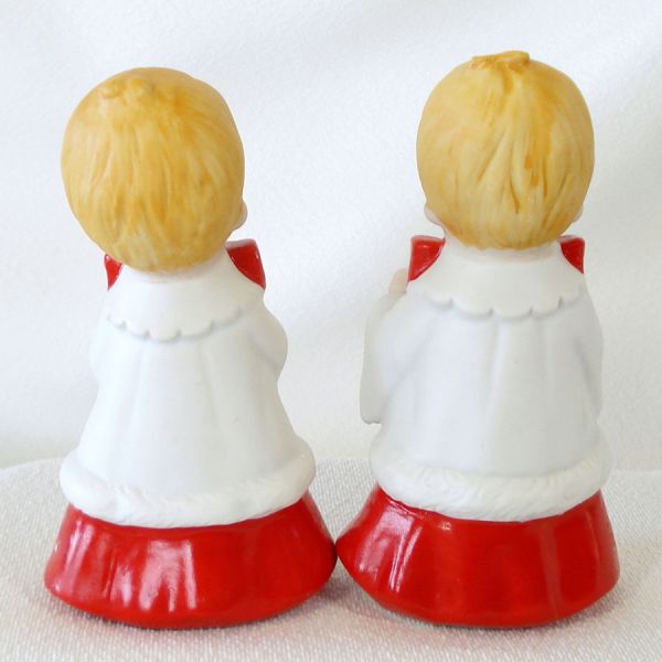 Homco Porcelain Bisque Choir Boys Figurines #2
