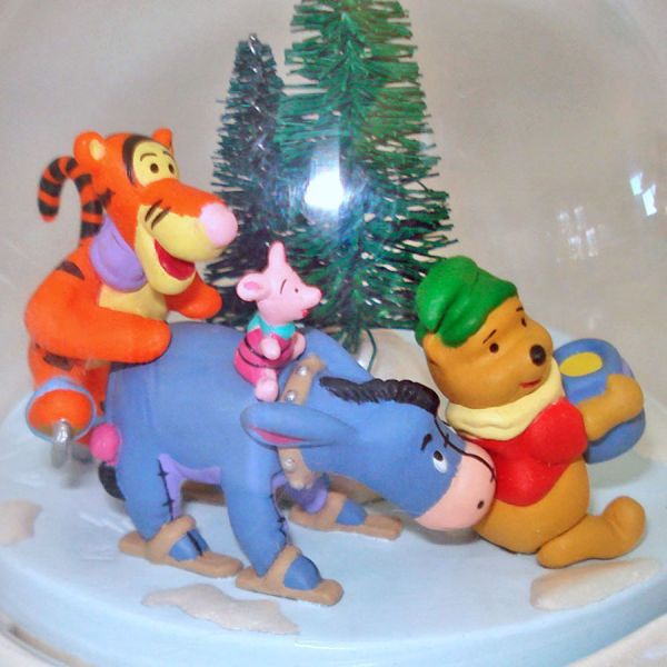 Hallmark Keepsake Pooh Slippery Day Motion Christmas Ornament #2