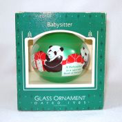 Hallmark 1985 Babysitter Glass Christmas Ornament in Box Clearance