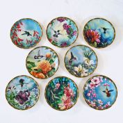 Pickard Hummingbirds Plates, Complete Set of 8