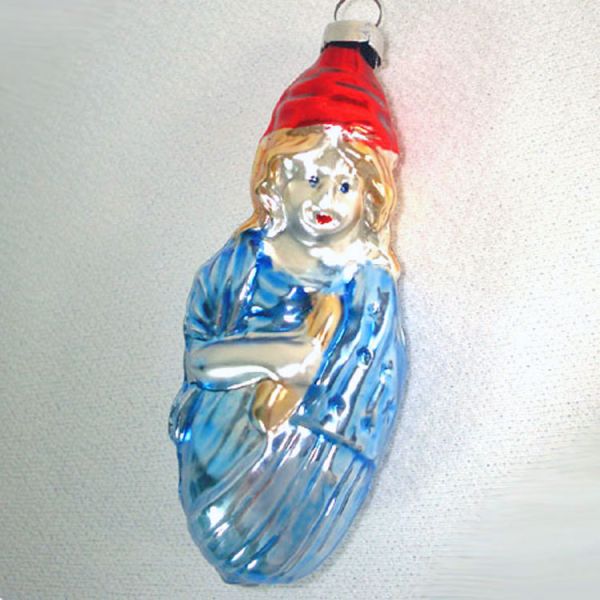 1983 Miss Liberty Inge Glass Christmas Ornament Mint in Box #2