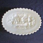 Imperial Windmill Milk Glass Dresser Tray