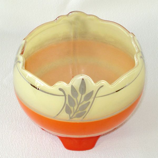 Indiana Moderne Classic Art Deco Glass Rose Bowl #3