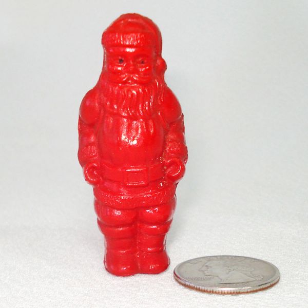 Irwin Miniature Celluloid Christmas Toy Santa Claus Figure #4