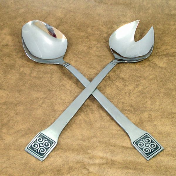 Fashion Stainless Salad Serving Set International Silver in Box Clearance #4