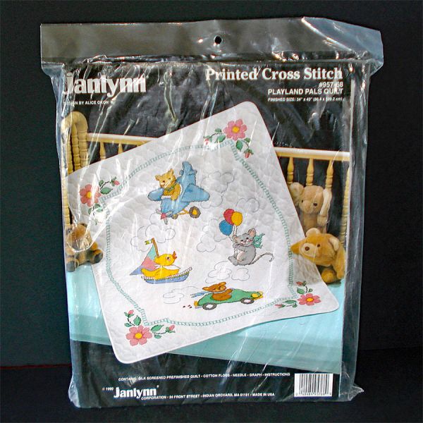 Janlynn Playland Pals Baby Quilt Cross Stitch Embroidery Kit