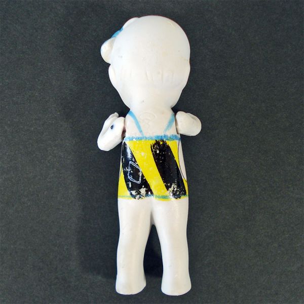 Bisque Girl in Swimsuit 1930s Japan Doll Strung Arms Clearance #2