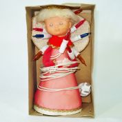 Retro Angel Doll Lighted Christmas Tree Topper Clearance
