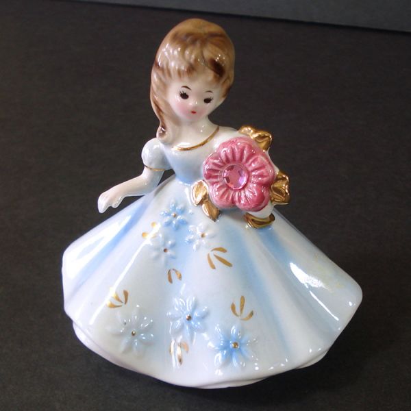 Josef Originals October Birthstone Girl Figurine #4